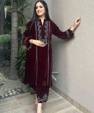 LG 1890 B DESIGNER VELVET SALWAR SUITS