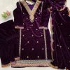 LG 1894 B DESIGNER VELVET SALWAR SUITS IN INDIA