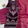 LG 1896 DESIGNER VELVET PAKISTANI SALWAR SUITS