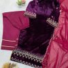 LG 1896 DESIGNER VELVET PAKISTANI SALWAR SUITS