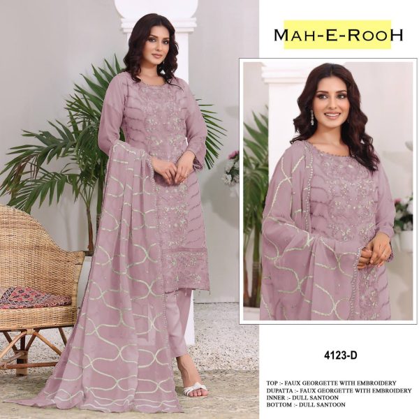 MAH E ROOH 4123 B C D E PAKISTANI SUITS WHOLESALE