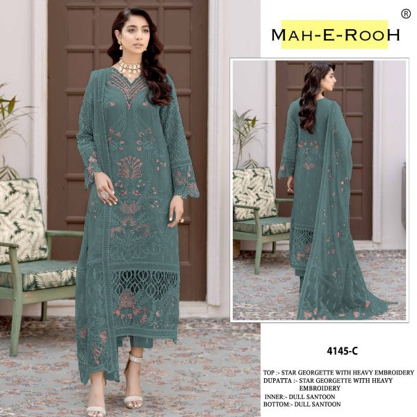 MAH E ROOH 4145 A TO E PAKISTANI SALWAR KAMEEZ