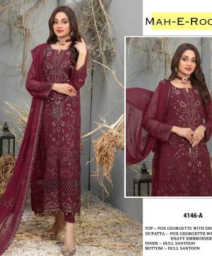 MAH E ROOH 4146 A TO E SALWAR SUITS WHOLESALE