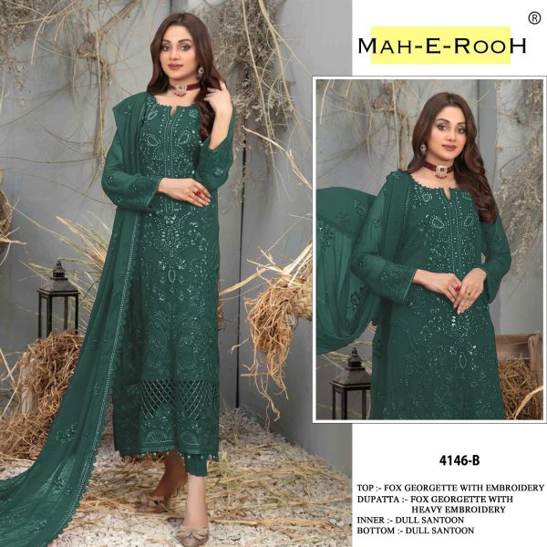 MAH E ROOH 4146 A TO E SALWAR SUITS WHOLESALE