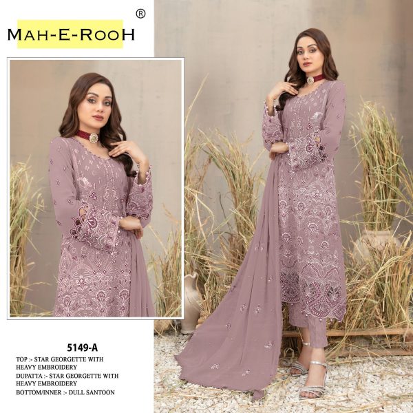 MAH E ROOH 5149 A PAKISTANI SALWAR KAMEEZ