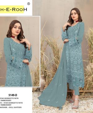 MAH E ROOH 5149 D PAKISTANI SALWAR KAMEEZ