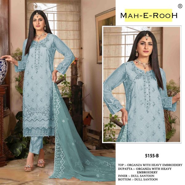 MAH E ROOH 5155 A TO E SALWAR KAMEEZ WHOLESALE