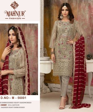 MAHNUR FASHION M 56001 PAKISTANI SUITS