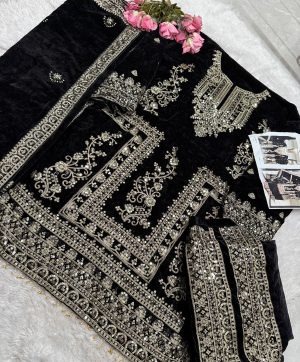 MEHBOOB TEX 1449 A VELVET PAKISTANI SUITS IN INDIA