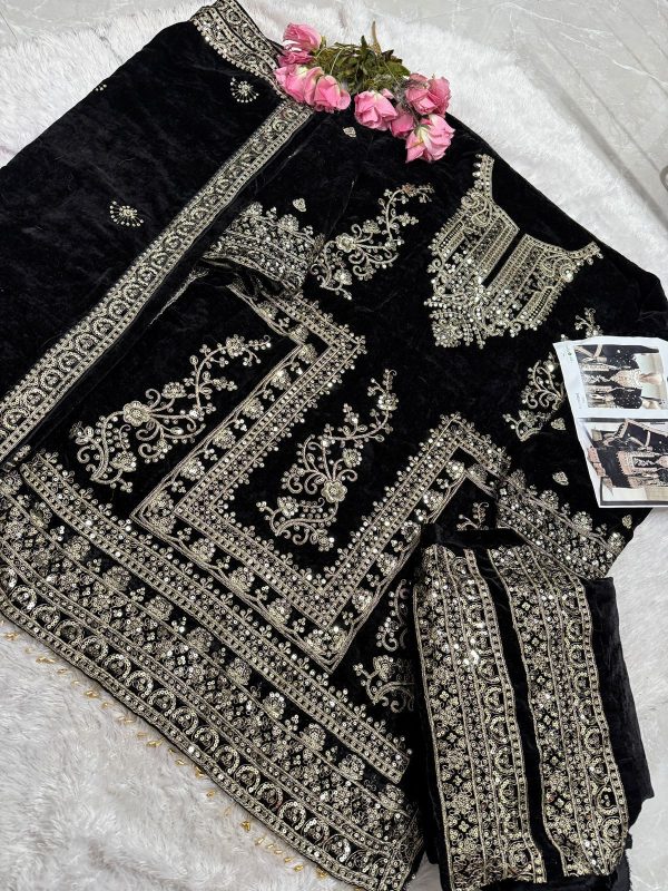 MEHBOOB TEX 1449 A VELVET PAKISTANI SUITS IN INDIA