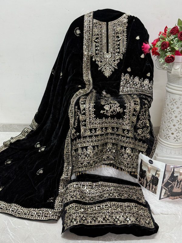 MEHBOOB TEX 1449 A VELVET PAKISTANI SUITS IN INDIA