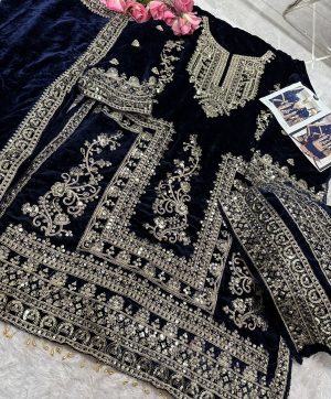 MEHBOOB TEX 1449 C VELVET PAKISTANI SUITS IN INDIA