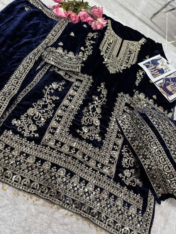 MEHBOOB TEX 1449 C VELVET PAKISTANI SUITS IN INDIA