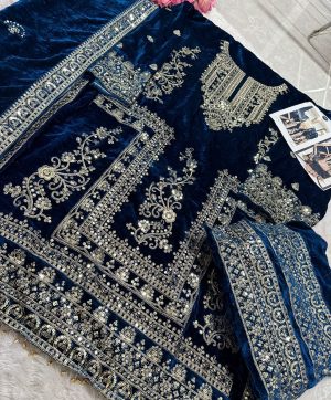 MEHBOOB TEX 1449 E VELVET PAKISTANI SUITS IN INDIA