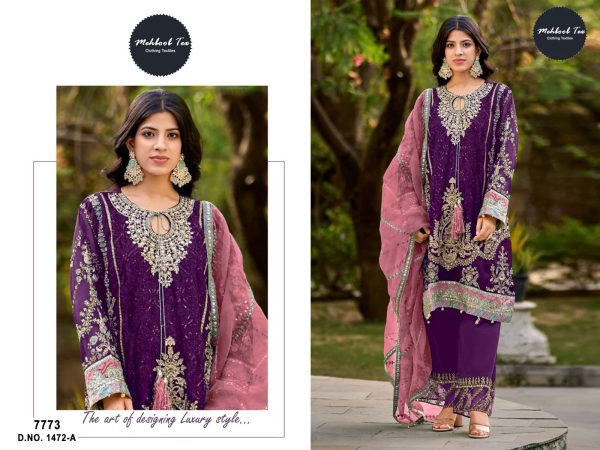 MEHBOOB TEX 1472 A PAKISTANI SALWAR SUITS IN INDIA