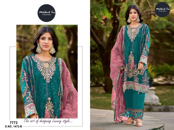 MEHBOOB TEX 1472 B PAKISTANI SALWAR SUITS IN INDIA