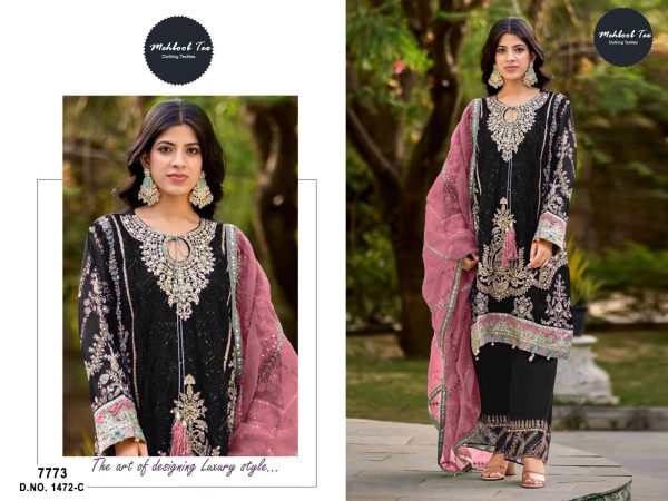 MEHBOOB TEX 1472 C PAKISTANI SALWAR SUITS IN INDIA