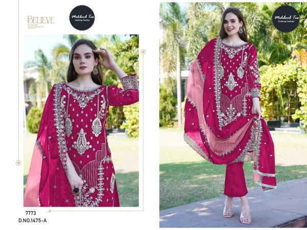 MEHBOOB TEX 1475 A PAKISTANI SUITS IN INDIA