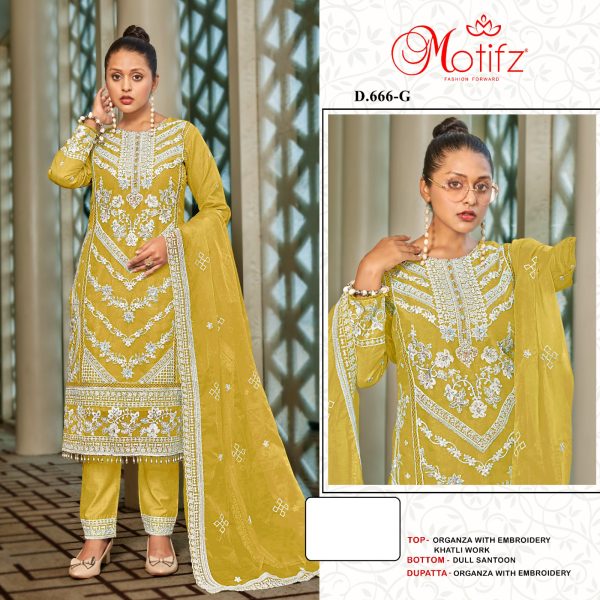 MOTIFZ 666 G PAKISTANI SALWAR KAMEEZ SUITS