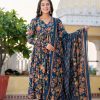 MURTI TRENDS BLUE VOLUMINOUS ANARKALI SUITS SET