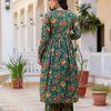 MURTI TRENDS GREEN VOLUMINOUS ANARKALI SUITS SET