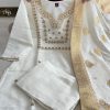 MURTI TRENDS NEW JANKI WHITE SUIT SET