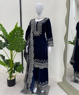 RTC 5793 A DESIGNER VELVET PAKISTANI SUITS