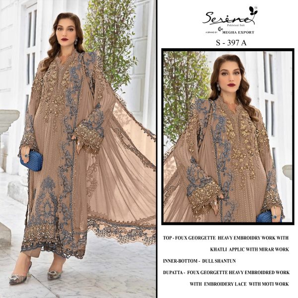 SERINE S 397 A PAKISTANI SALWAR SUITS IN INDIA