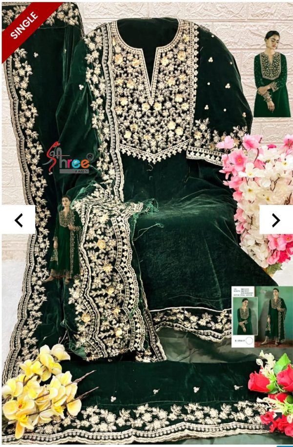 SHREE FABS K 1916 G H I J VELVET SALWAR SUITS