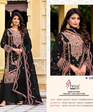 SHREE FABS K 5087 A VELVET SALWAR SUITS IN INDIA