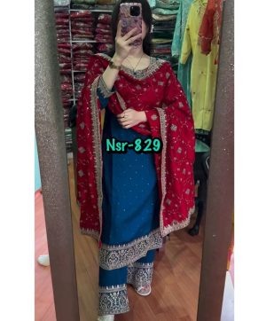 SHREE HARI NSR 829 DESIGNER TOP PLAZZO