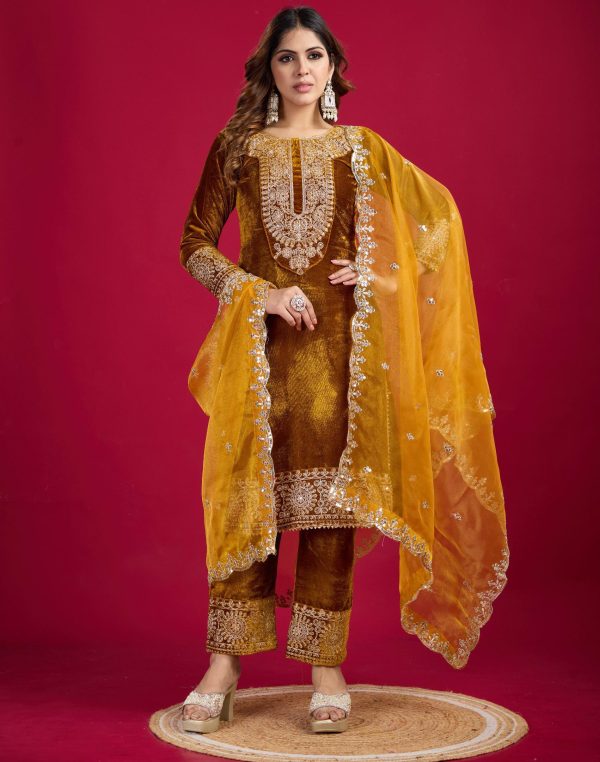 SHREE HARI SR 1658 B DESIGNER VELVET SALWAR KAMEEZ