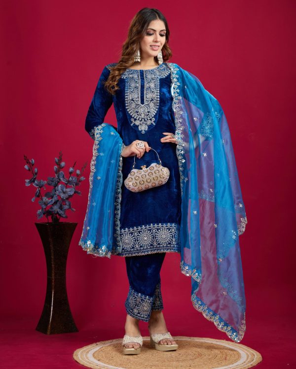 SHREE HARI SR 1658 C DESIGNER VELVET SALWAR KAMEEZ