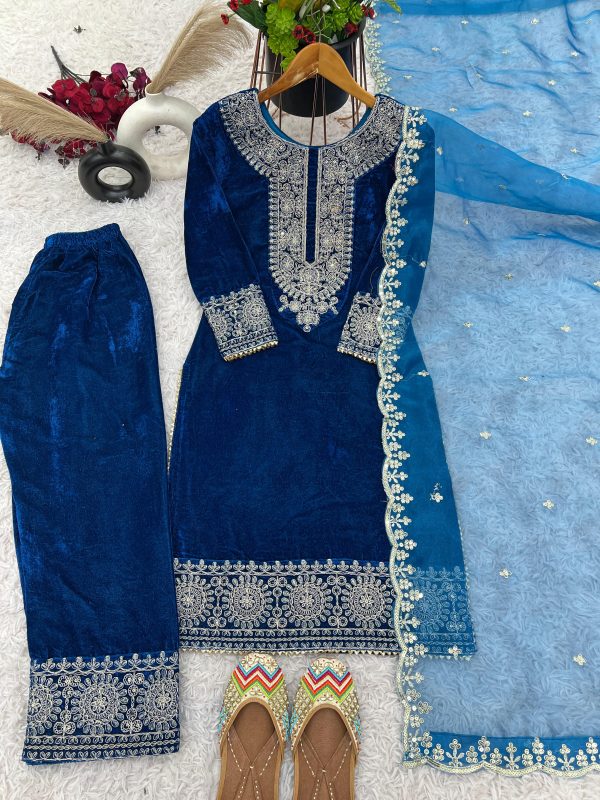 SHREE HARI SR 1658 C DESIGNER VELVET SALWAR KAMEEZ