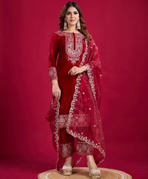 SHREE HARI SR 1658 D DESIGNER VELVET SALWAR KAMEEZ