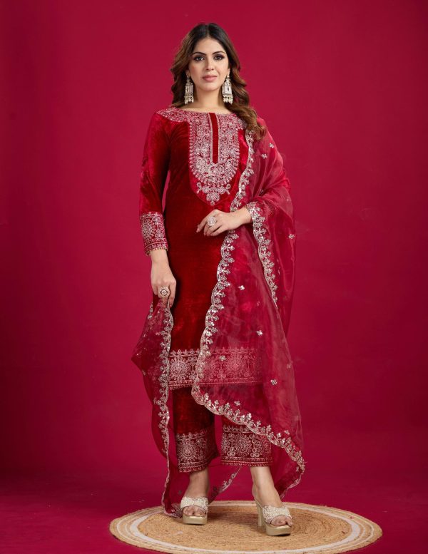 SHREE HARI SR 1658 D DESIGNER VELVET SALWAR KAMEEZ