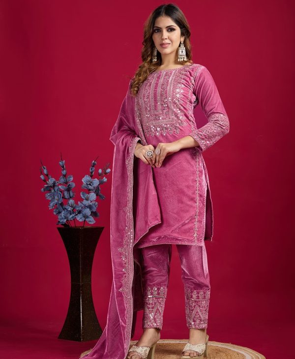 SHREE HARI SRK 5017 F DESIGNER VELVET SALWAR SUITS