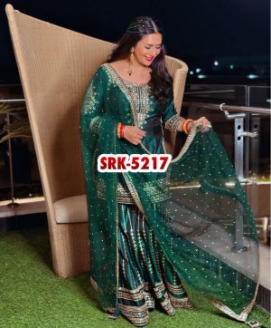 SHREE HARI SRK 5217 DESIGNER CHINON SALWAR SUITS