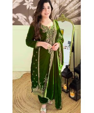 SHREE HARI SSR 499 B DESIGNER VELVET SALWAR SUITS