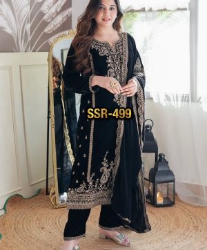 SHREE HARI SSR 499 DESIGNER VELVET SALWAR SUITS