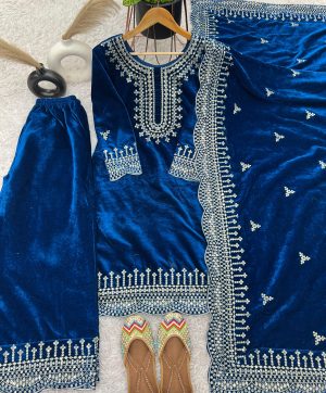 SHREE HARI SSR 500 A DESIGNER VELVET SALWAR KAMEEZ