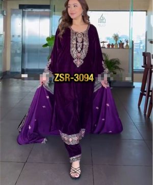 SHREE HARI ZSR 3094 DESIGNER VELVET SUITS IN INDIA