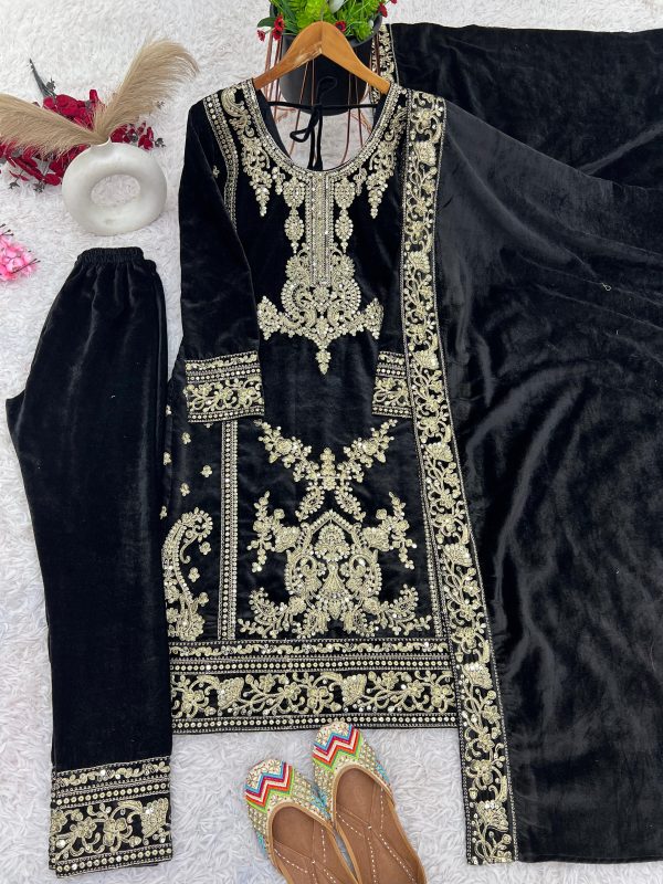 ZEEL FASHION ZF 399 A DESIGNER VELVET SUITS