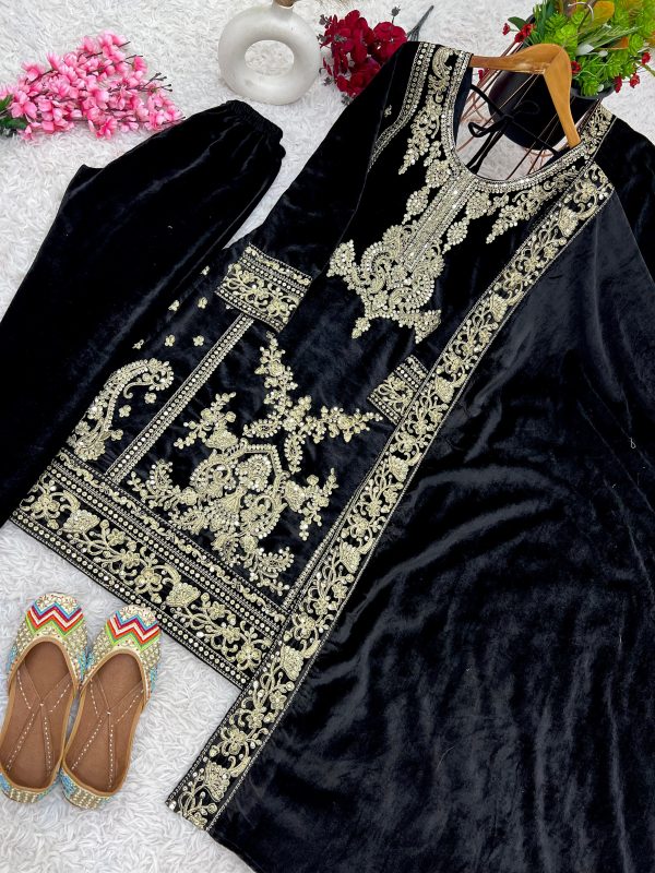 ZEEL FASHION ZF 399 A DESIGNER VELVET SUITS