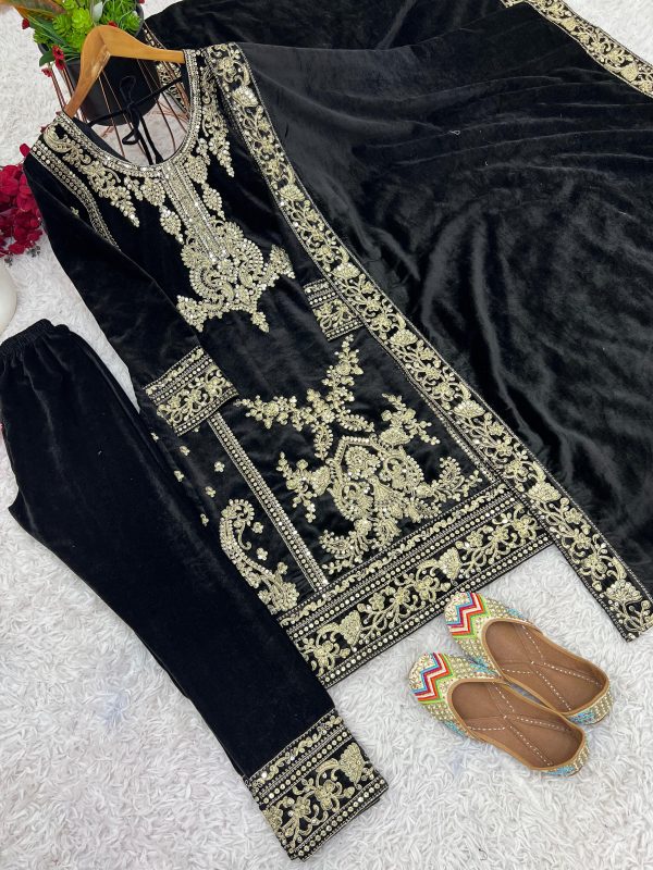 ZEEL FASHION ZF 399 A DESIGNER VELVET SUITS