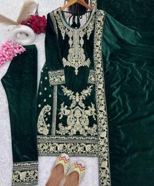 ZEEL FASHION ZF 399 B DESIGNER VELVET SUITS