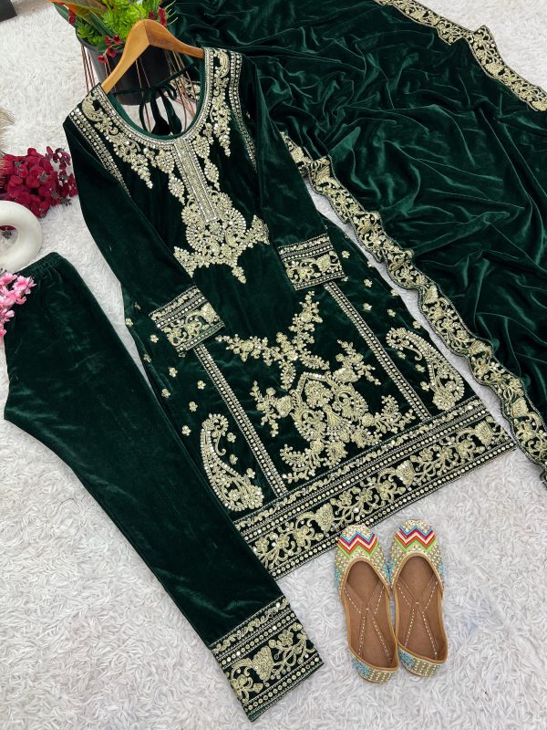 ZEEL FASHION ZF 399 B DESIGNER VELVET SUITS