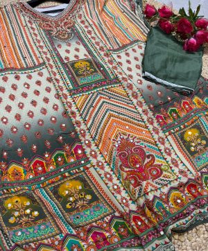 ZIAAZ DESIGNS 731 B KAFTAN SUITS IN INDIA