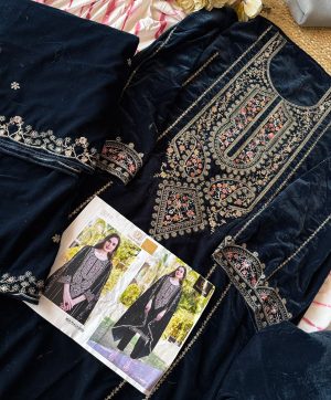 ZIAAZ DESIGNS 733 A VELVET PAKISTANI SUITS IN INDIA