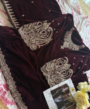 ZIAAZ DESIGNS 734 B VELVET SUITS WHOLESALE